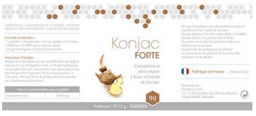 Avantages Annoncés de Konjac Forte